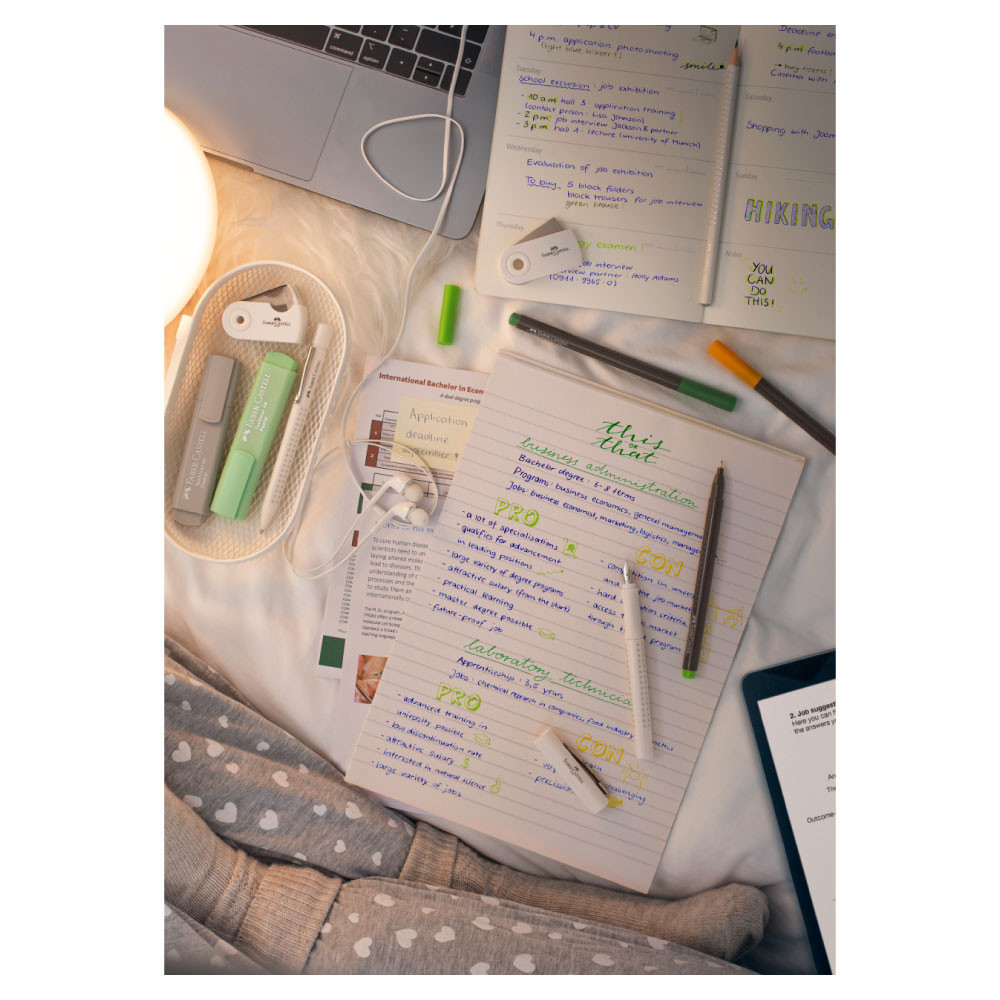 FABER-CASTELL Füller Grip 2010 Feder M (Standardfeder), FABER-CASTELL Farben - coconut milk Deko