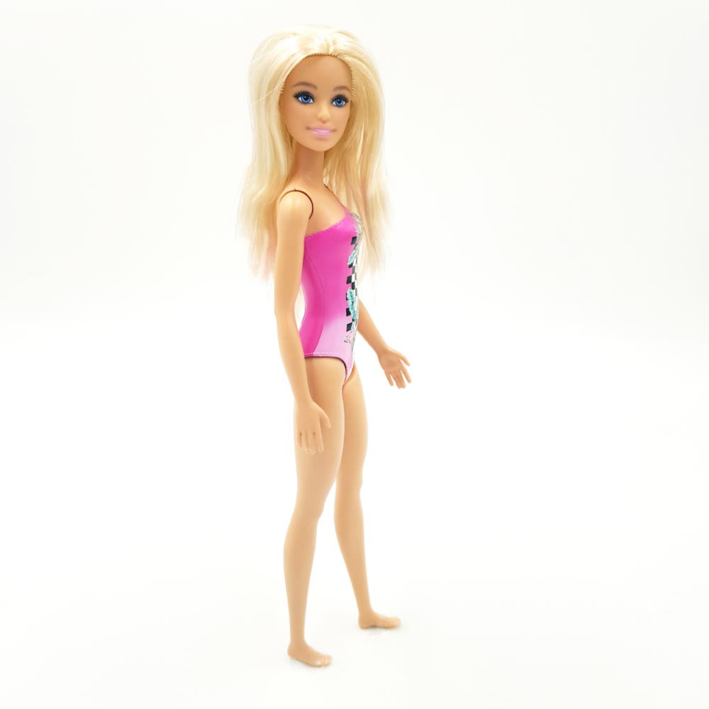 Barbie Puppe Strand - Rosa Badeanzug läuft