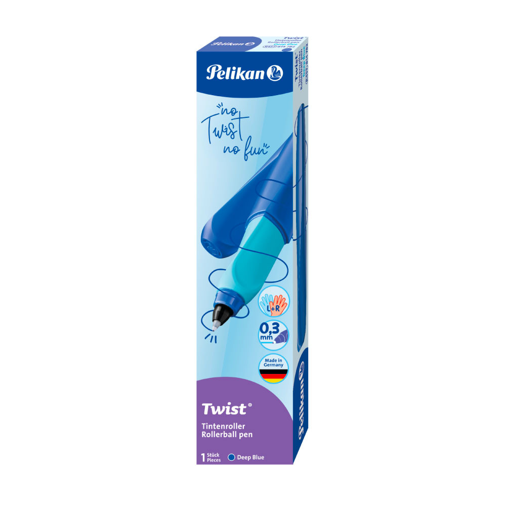 PELIKAN Tintenroller Twist dunkelblau Packung