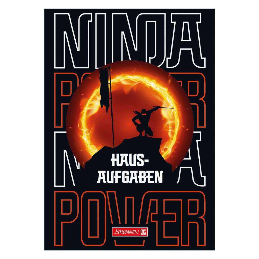 BRUNNEN Hausaufgabenheft Motive Ninja Power