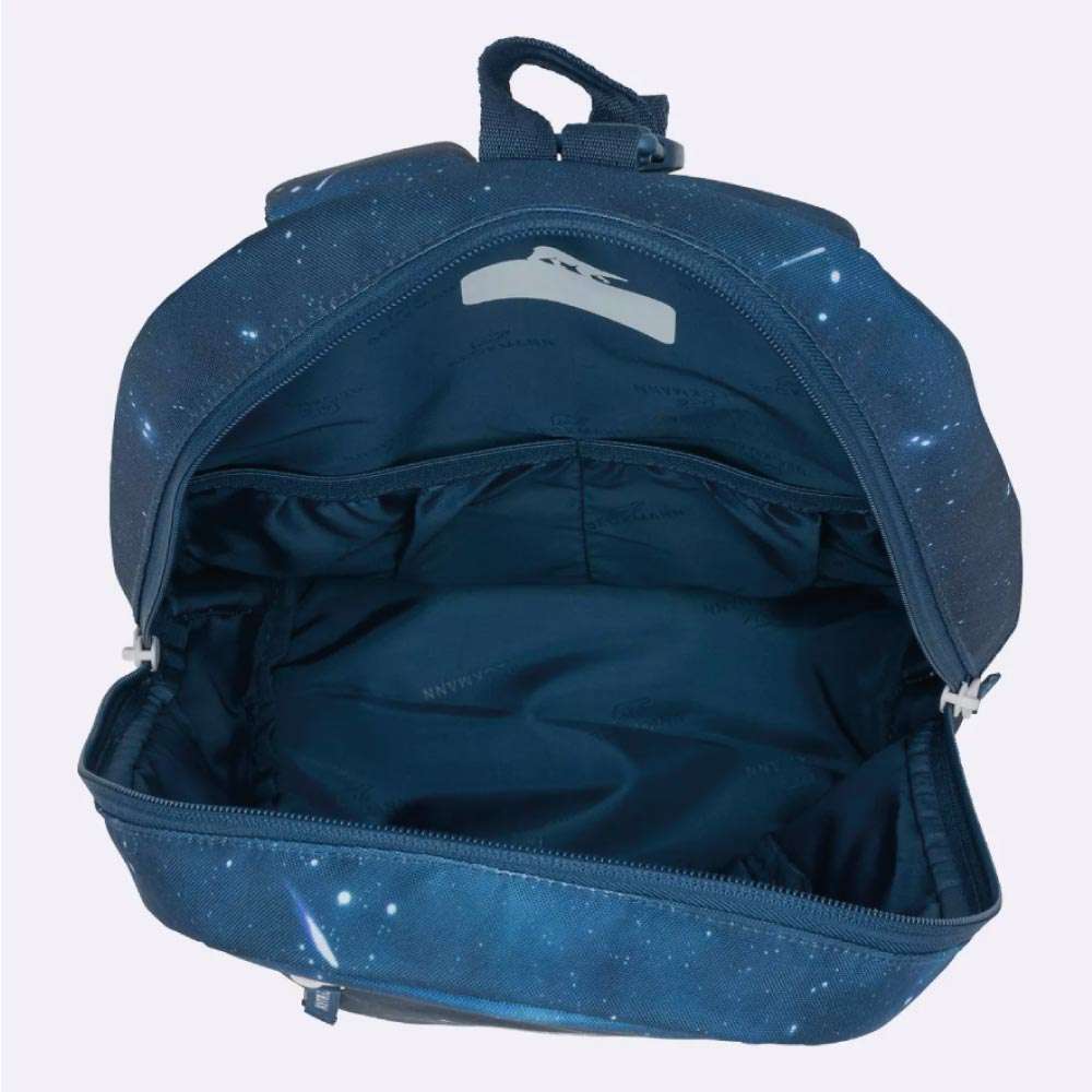 BECKMANN Schulranzen ACTIVE AIR FLX 6 tlg - Space Mission Brottasche geöffnet leer
