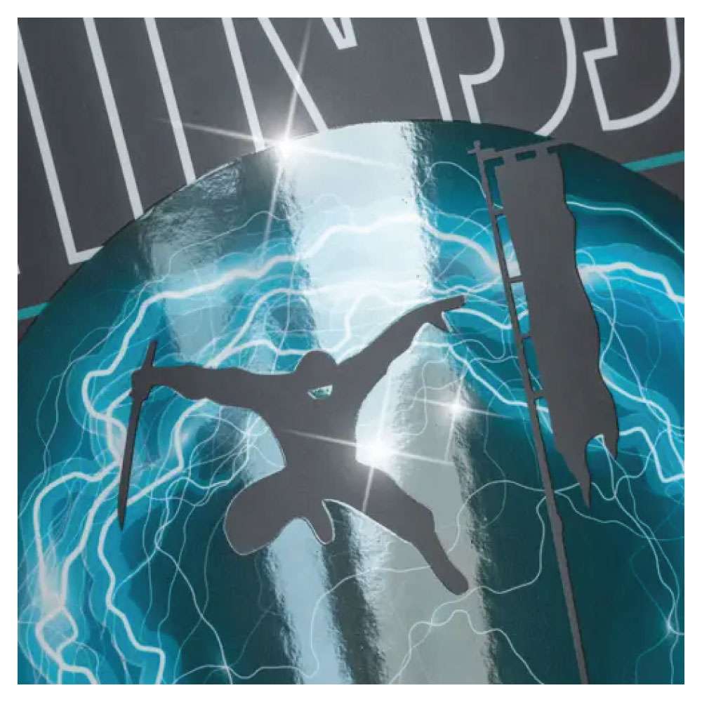 BRUNNEN Collegeblock Premium Student Motive Ninja Power | A4, Lineatur 28, 80 Blatt, petrol/schwarz nah