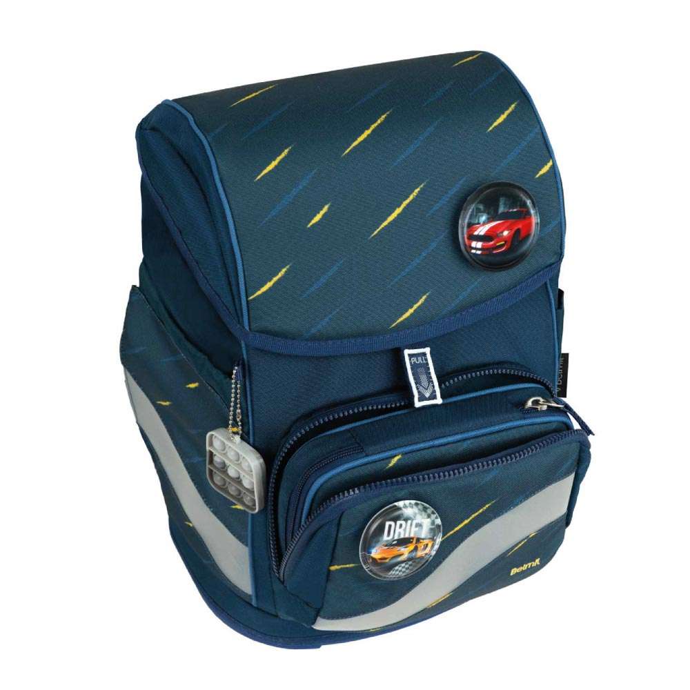 BELMIL Schulranzen SMARTY PLUS Set 5tlg -Orion Blue Brotdosenfach