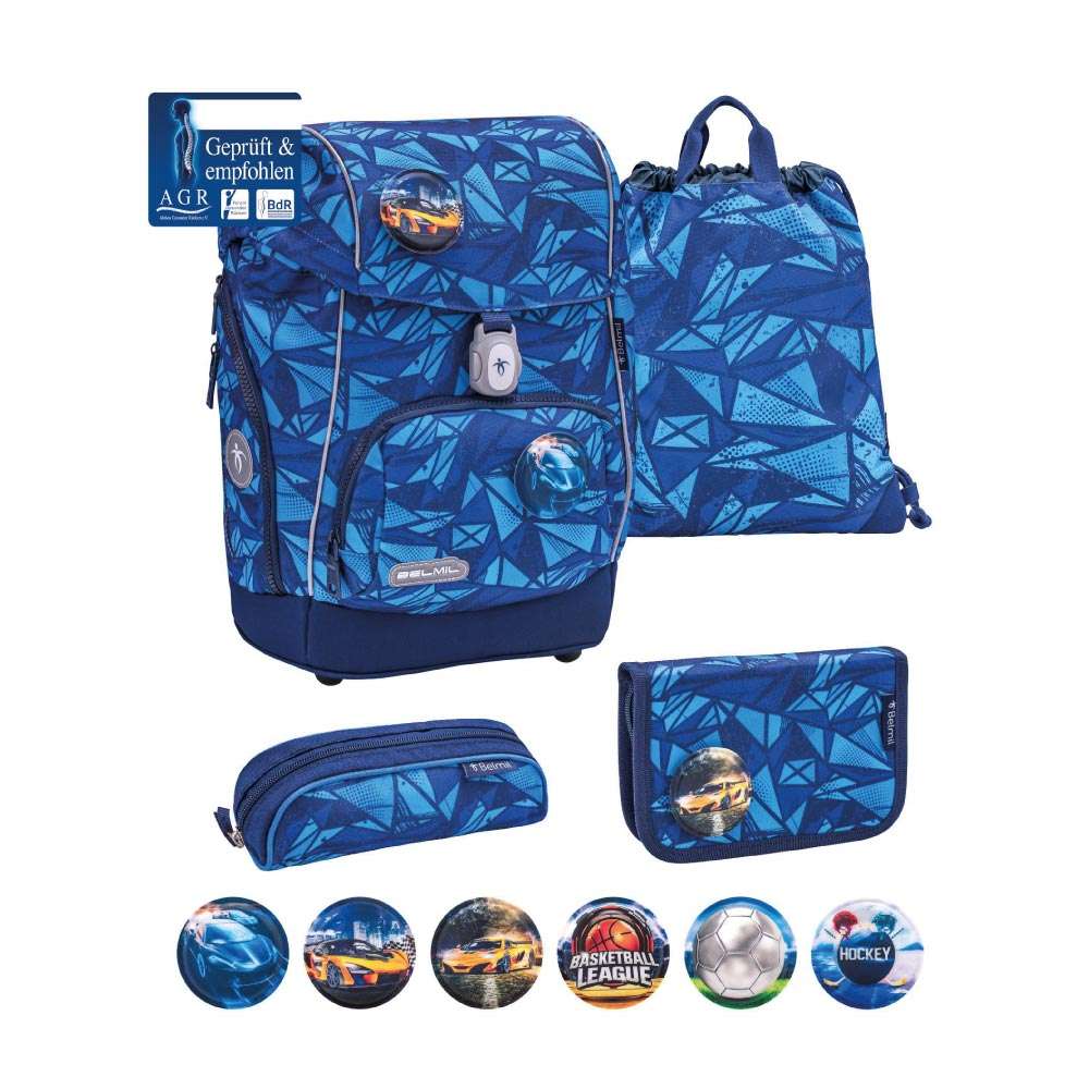 BELMIL Schulranzen CLASSY PLUS Set 5 tlg - Glacier Blue