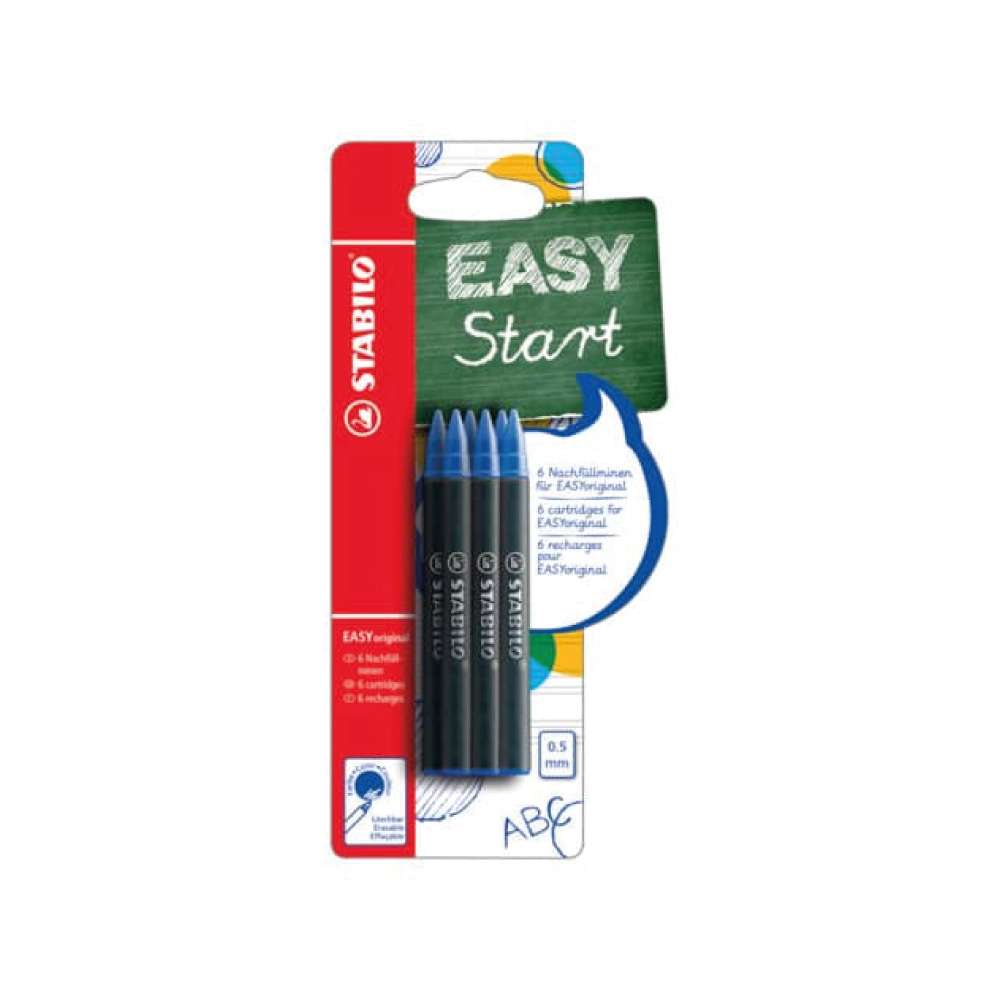 STABILO Nachfüllpatronen für EASYoriginal 6er Set medium blau