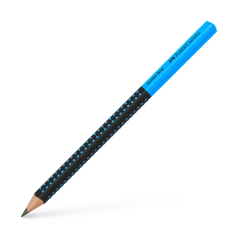 FABER-CASTELL Bleistift Jumbo Grip Two Tone schwarz-blau