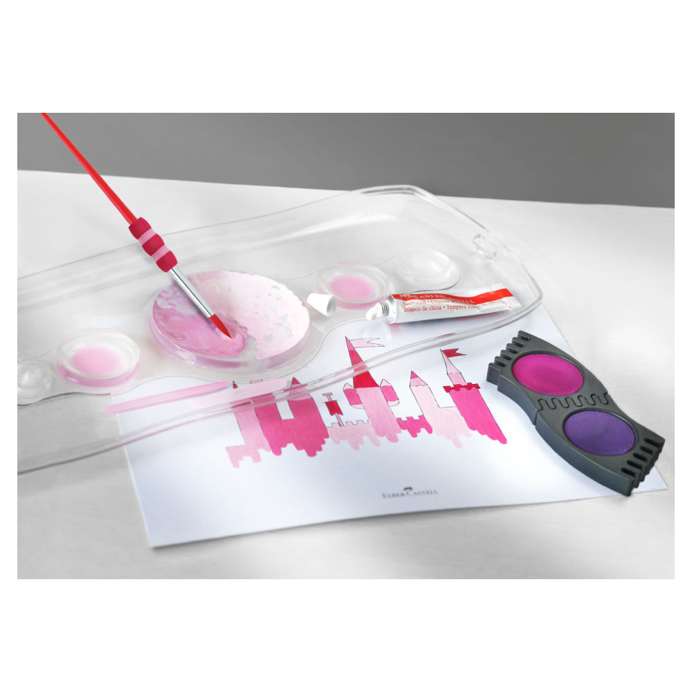 FABER CASTELL Malkittel Universalgröße blau Wasserfarben