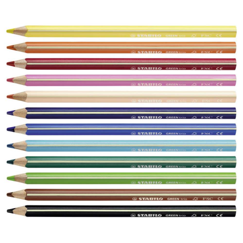 STABILO GREENtrio 12er Set Sortiment