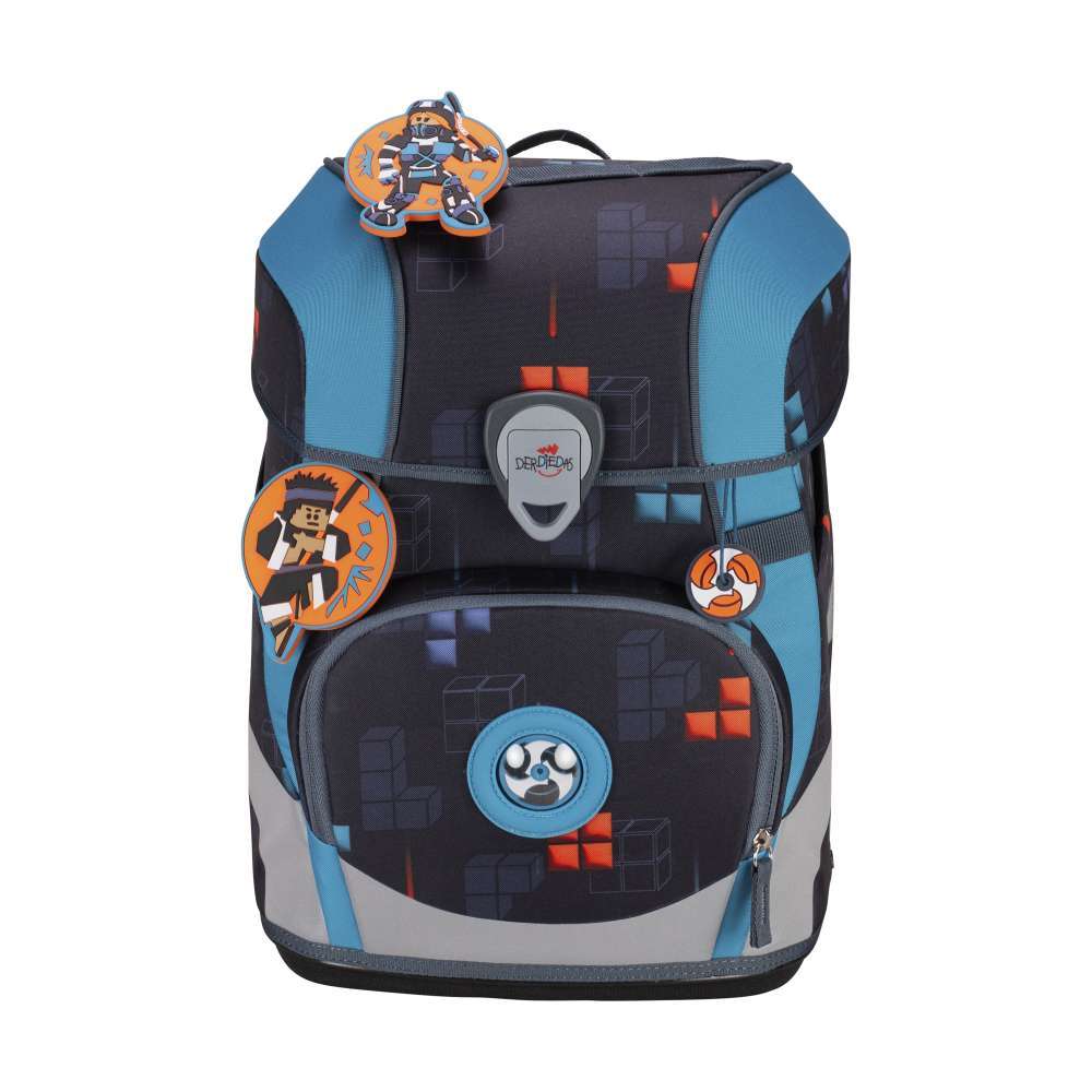 DERDIEDAS Schulrucksack ErgoFlex Tiny Set - 6 tlg Ninja Fighter Front