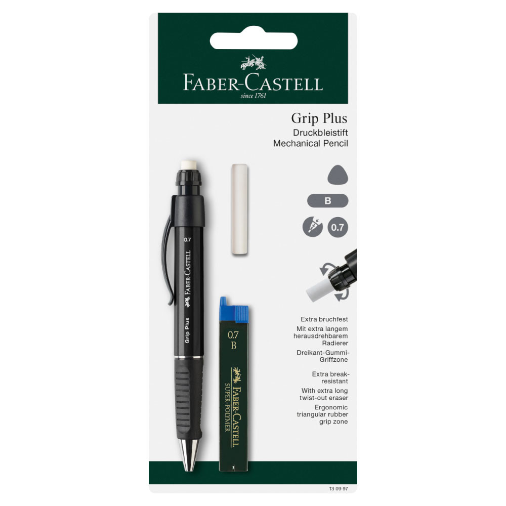 FABER-CASTELL Druckbleistift Grip Plus metallic grün