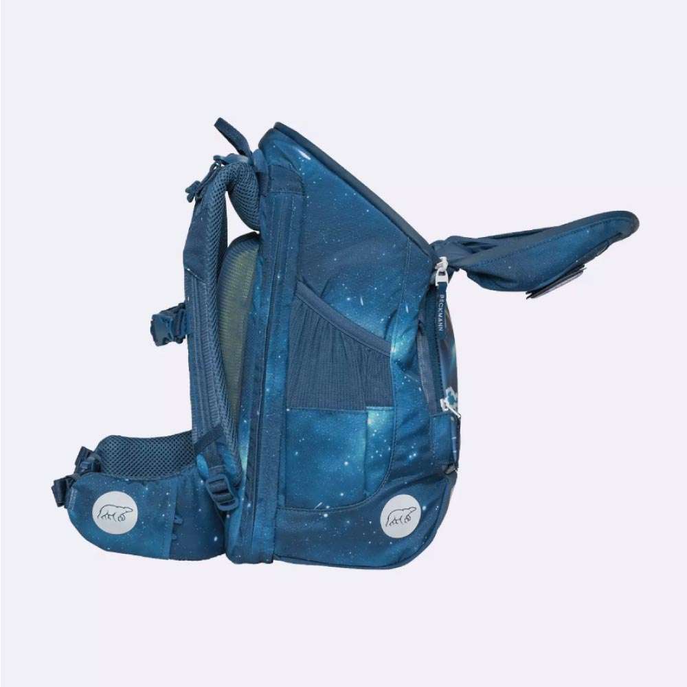 BECKMANN Schulranzen ACTIVE AIR FLX 6 tlg - Space Mission oberes Fach geöffnet