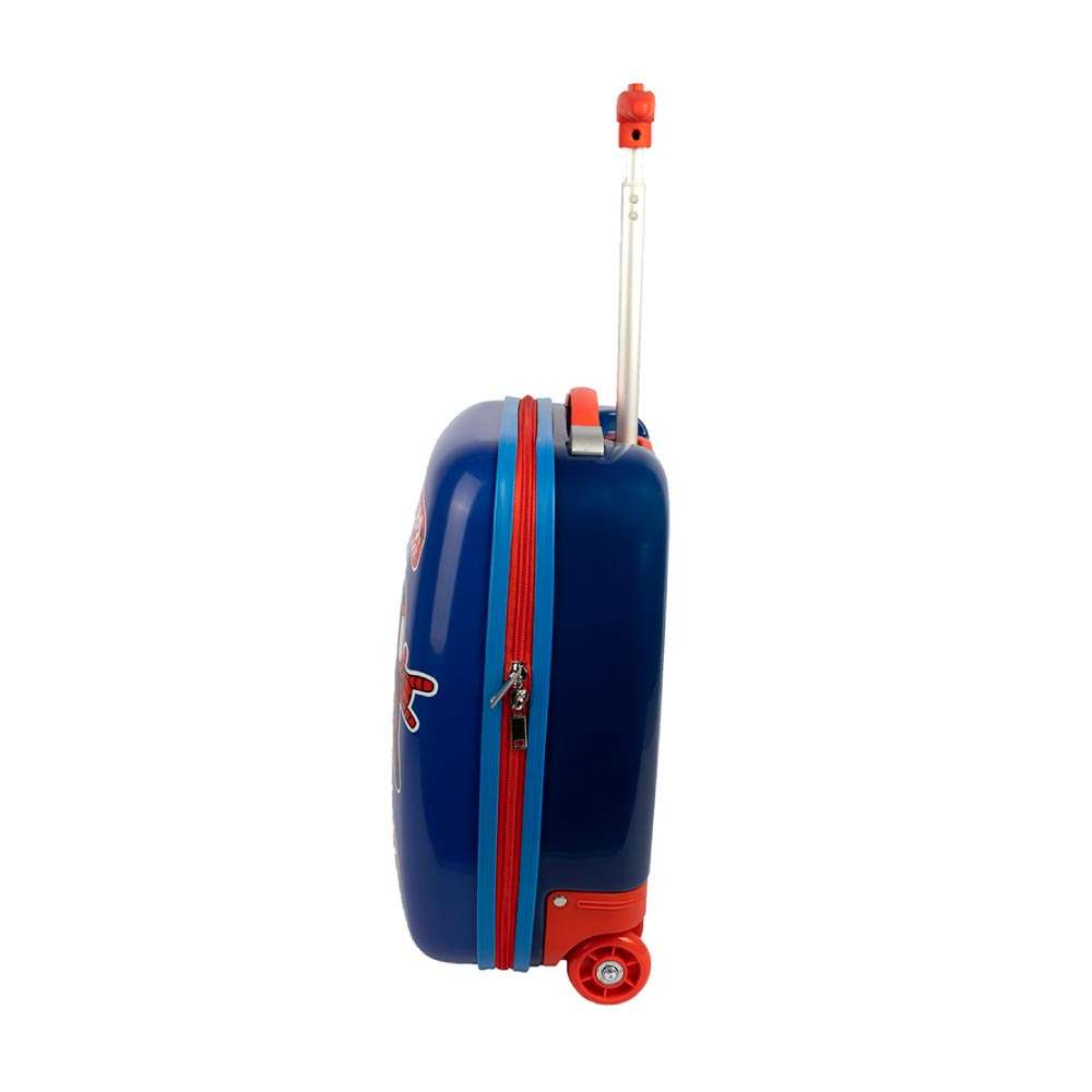 SCOOLI Kinderkoffer Trolley 16' - Spider Man seitlich