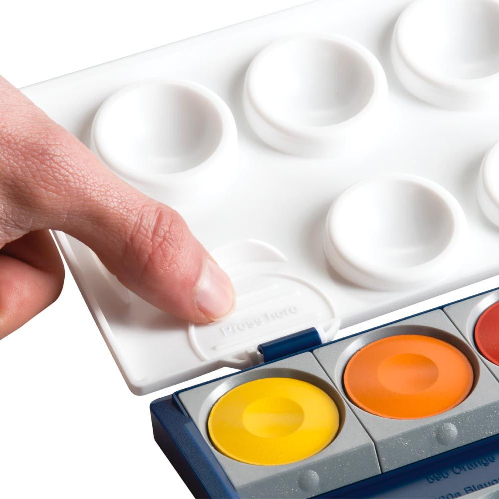 PELIKAN Farbkasten 735 K12 - 1 Tube Deckweiß Klickfunktion