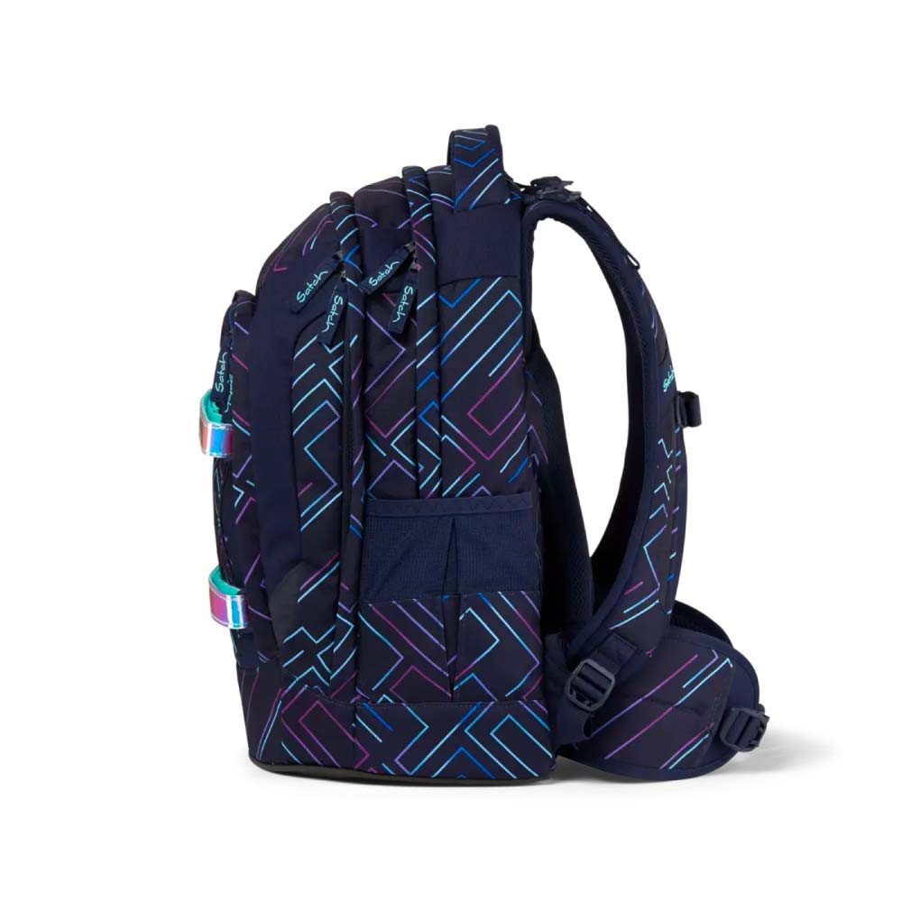 SATCH Schulrucksack pack - Purple Laser links