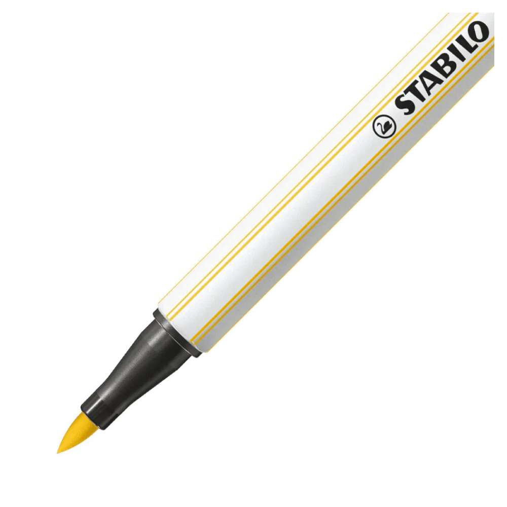 STABILO Premium-Filzstift Pen 68 brush gelb nah