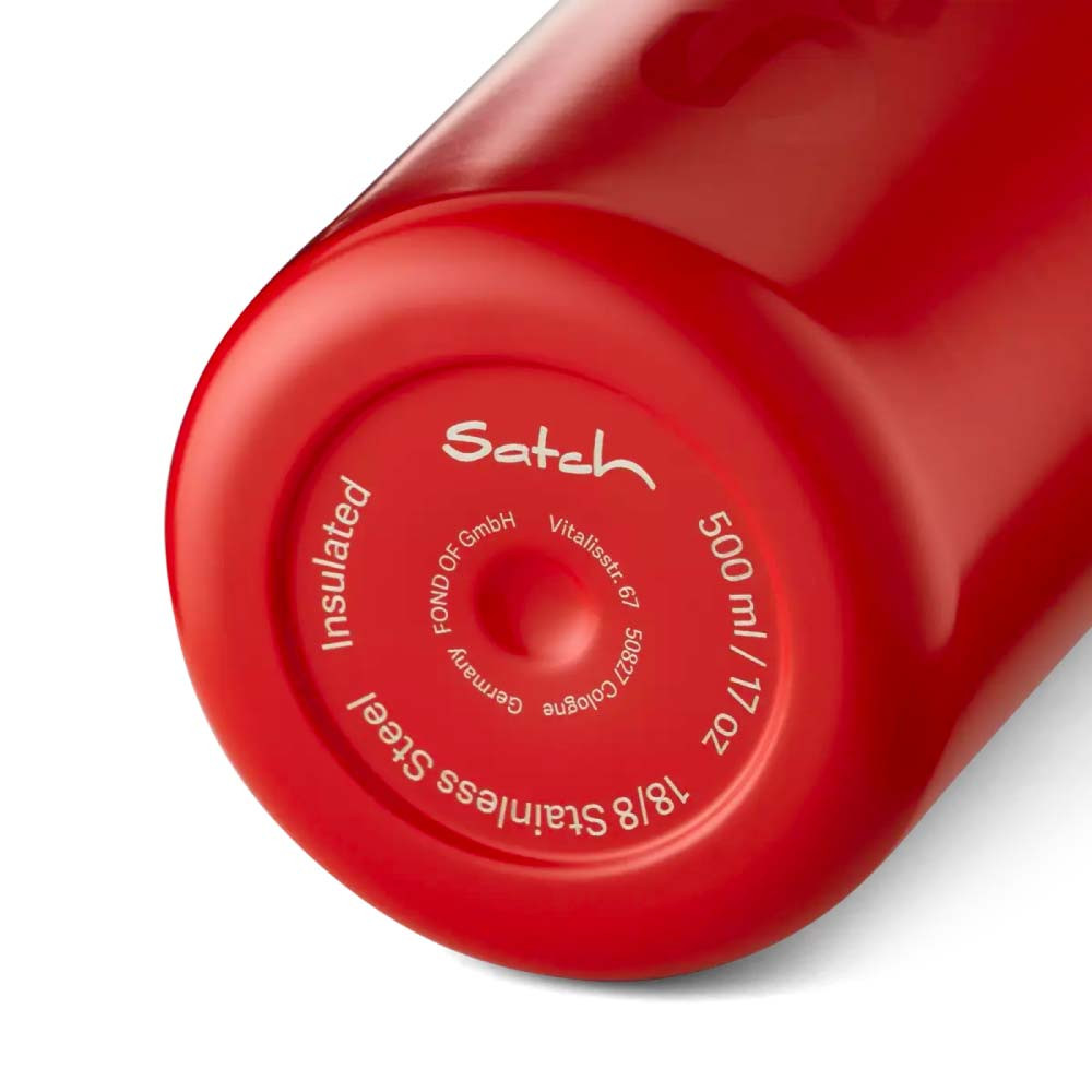 SATCH Trinkflasche - in verschiedenen Farben - Trinkflasche Rot Boden
