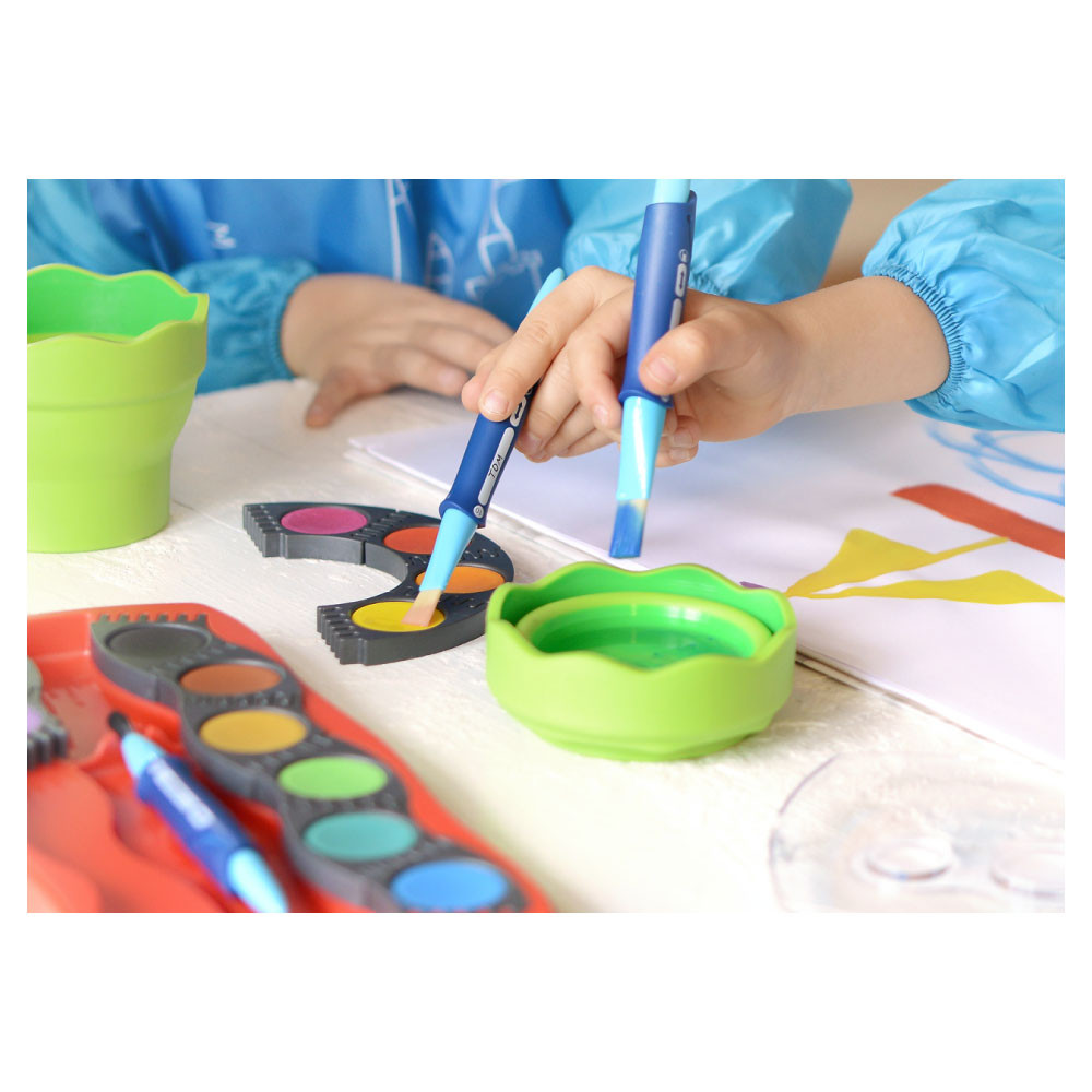 FABER CASTELL Malkittel Universalgröße blau malen