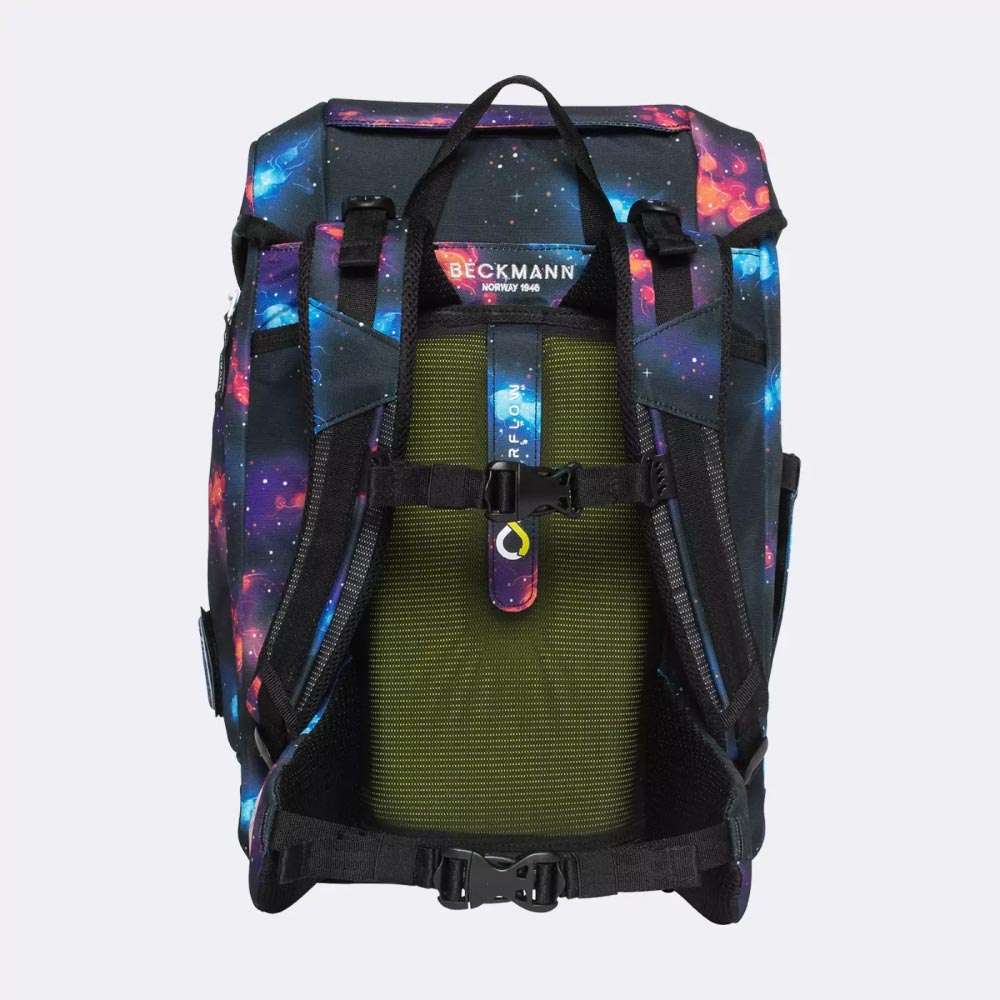 BECKMANN Schulranzen Set AIR PLUS 6 tlg - Ninja Elements Rückansicht