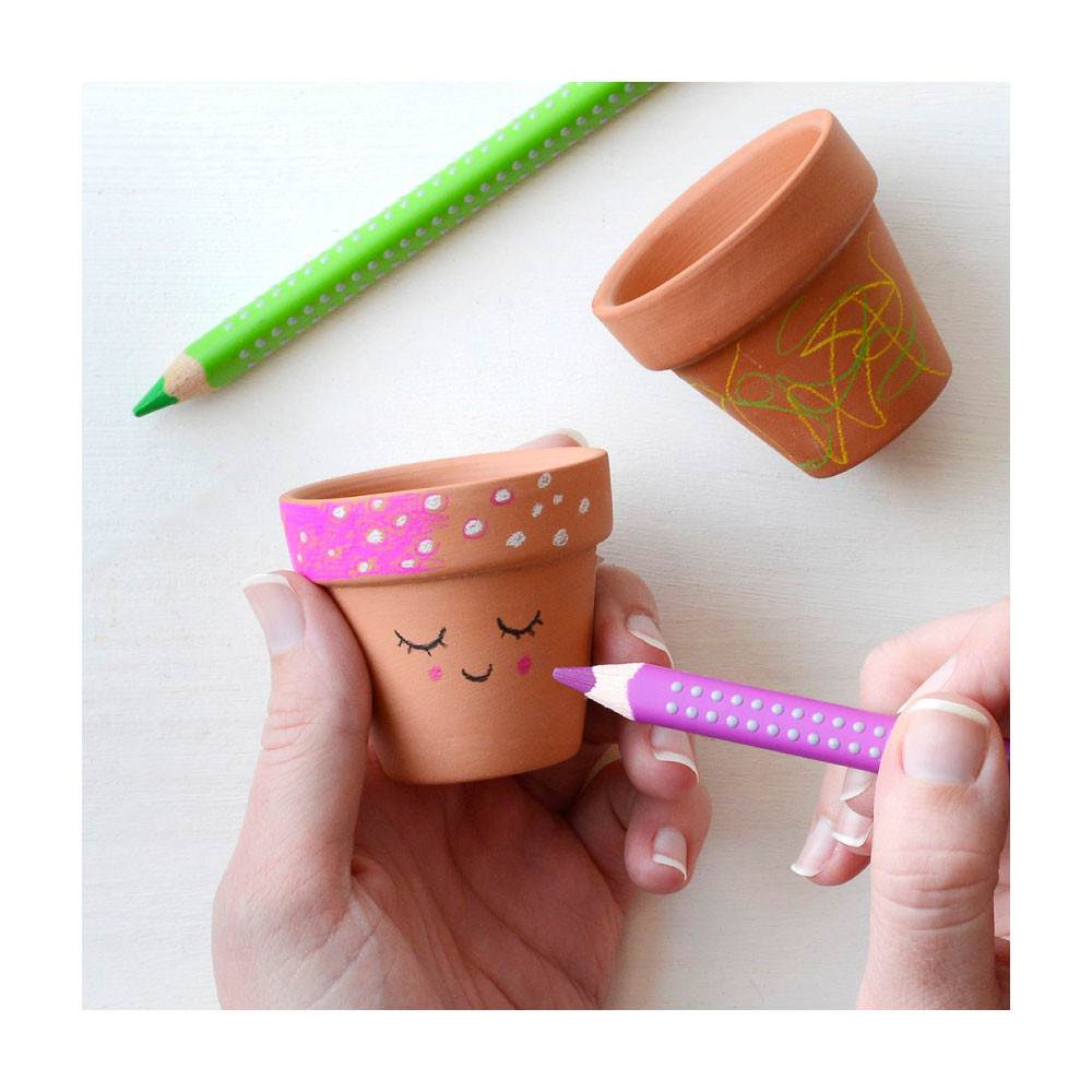 FABER CASTELL Farbstift Jumbo Grip 6er Set basteln