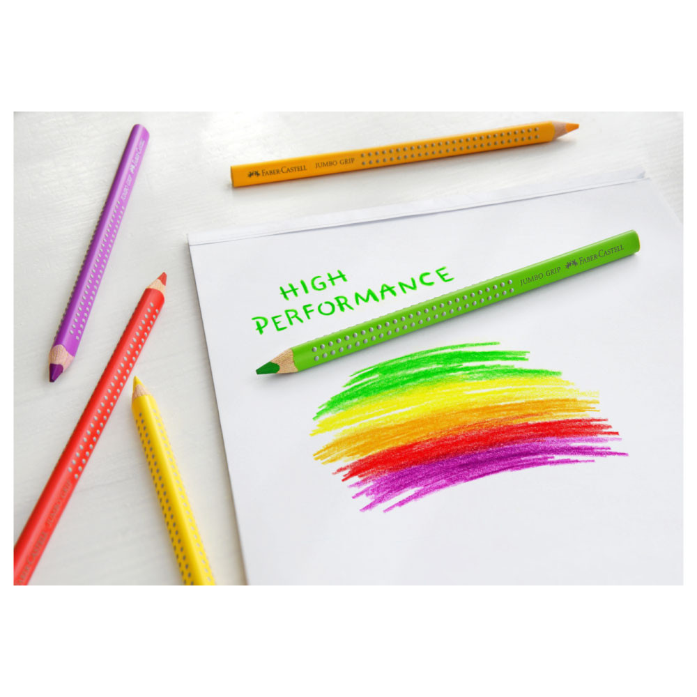 FABER CASTELL Farbstift Jumbo Grip 6er Set malen