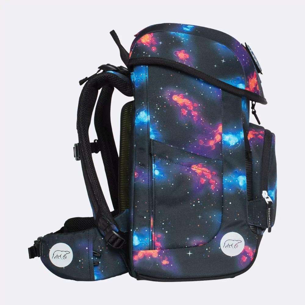 BECKMANN Schulranzen Set AIR PLUS 6 tlg - Ninja Elements rechte Seite