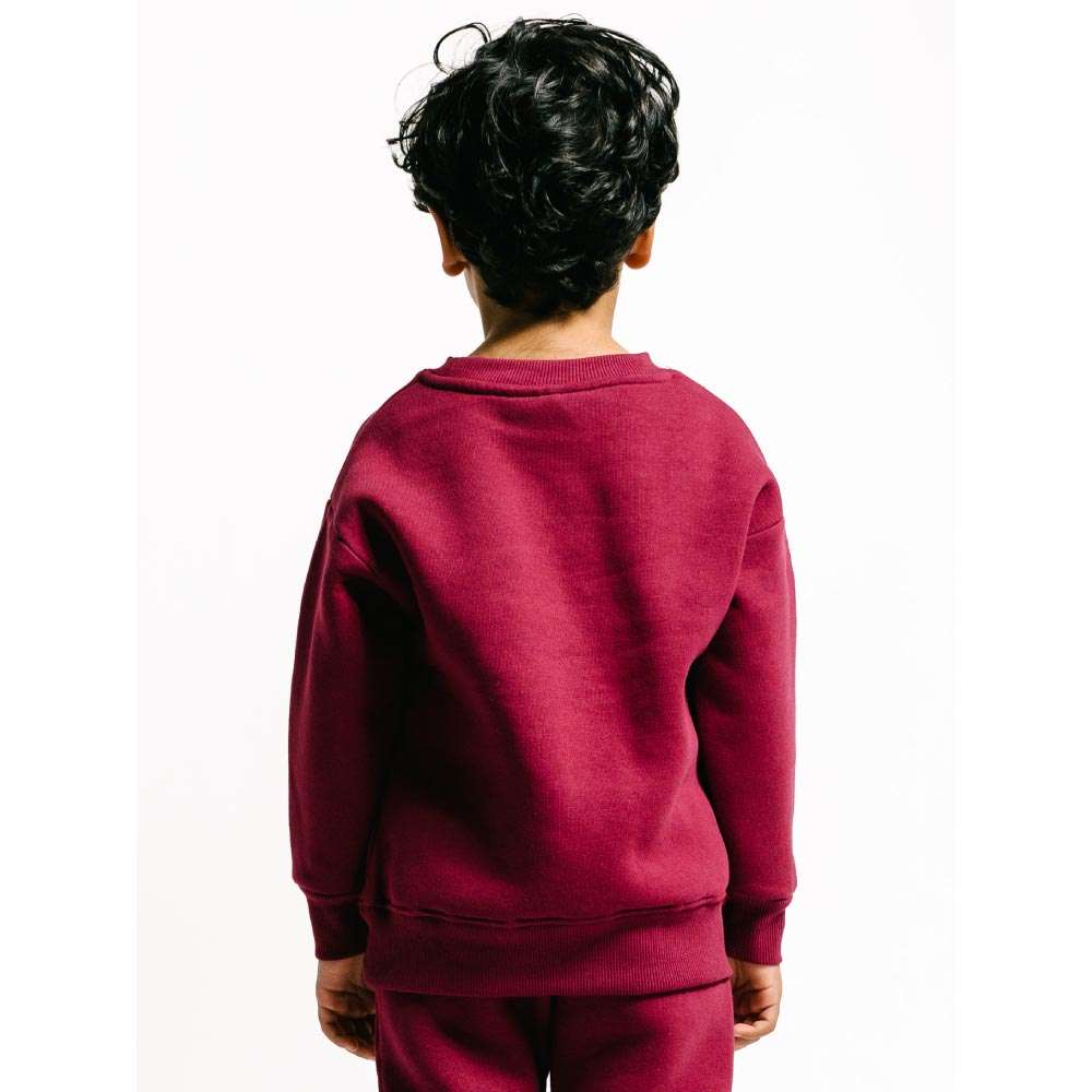 CHILDREN URBAN BASICS - Sweatshirt - Bordeaux Rückansicht