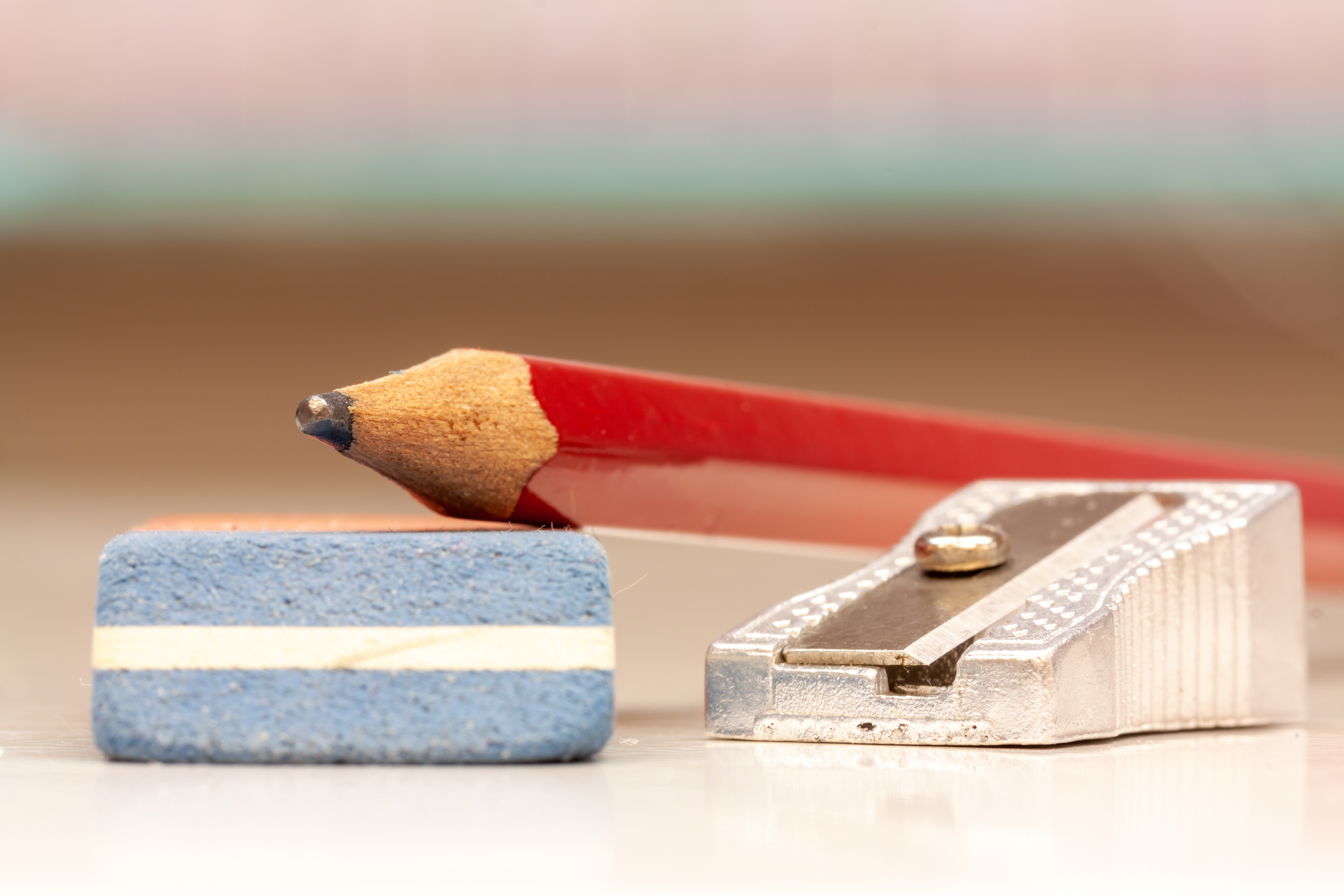 Radiergummis und Spitzer