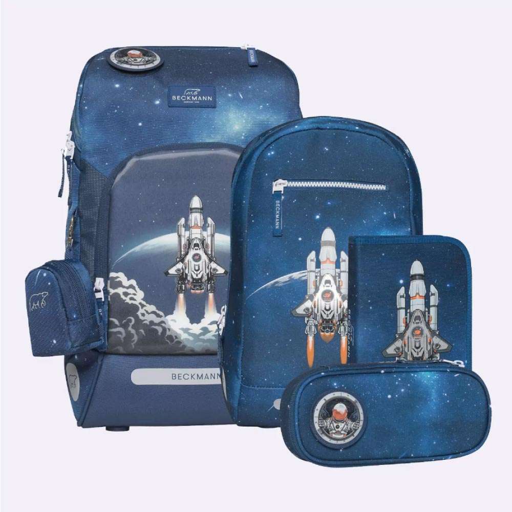 BECKMANN Schulranzen ACTIVE AIR FLX 6 tlg - Space Mission