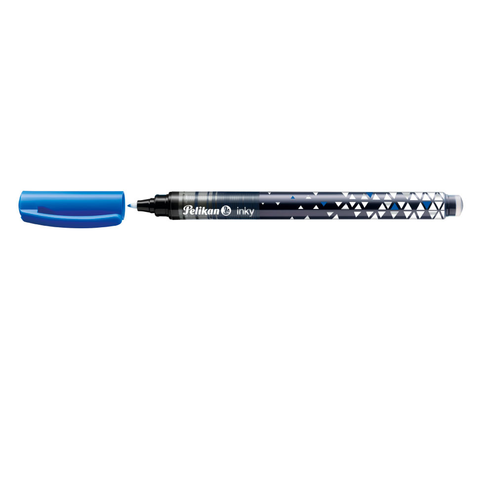 PELIKAN Tintenroller Inky® - Faserschreiber blau liegend