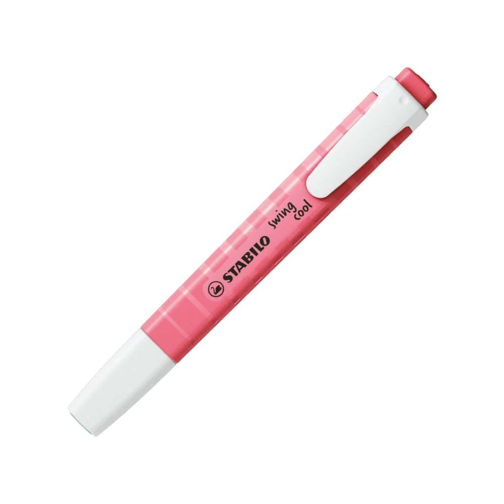 STABILO Textmarker swing cool Pastell 4er Set Frühlingspalette Korallrot