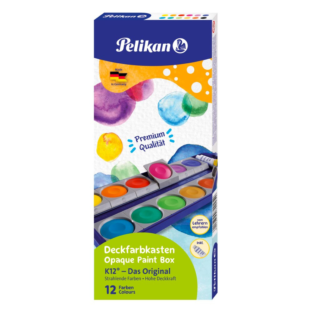 PELIKAN Farbkasten 735 K12 - 1 Tube Deckweiß Vorderseite
