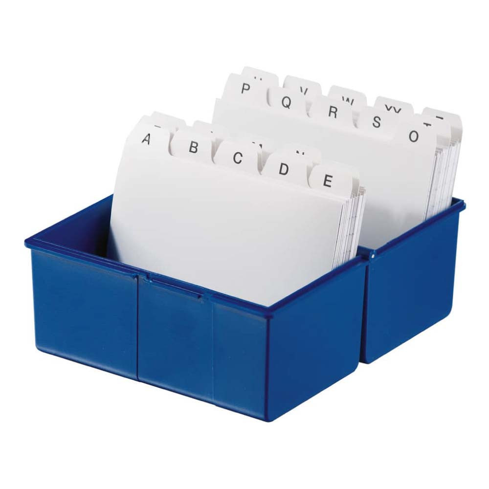 HAN Karteikartenbox blau A8