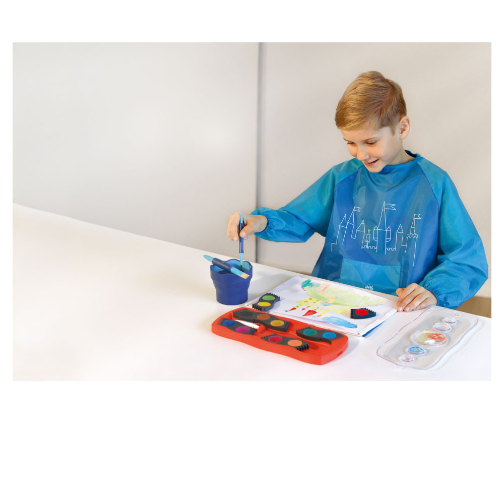 FABER CASTELL Malkittel Universalgröße blau Kind