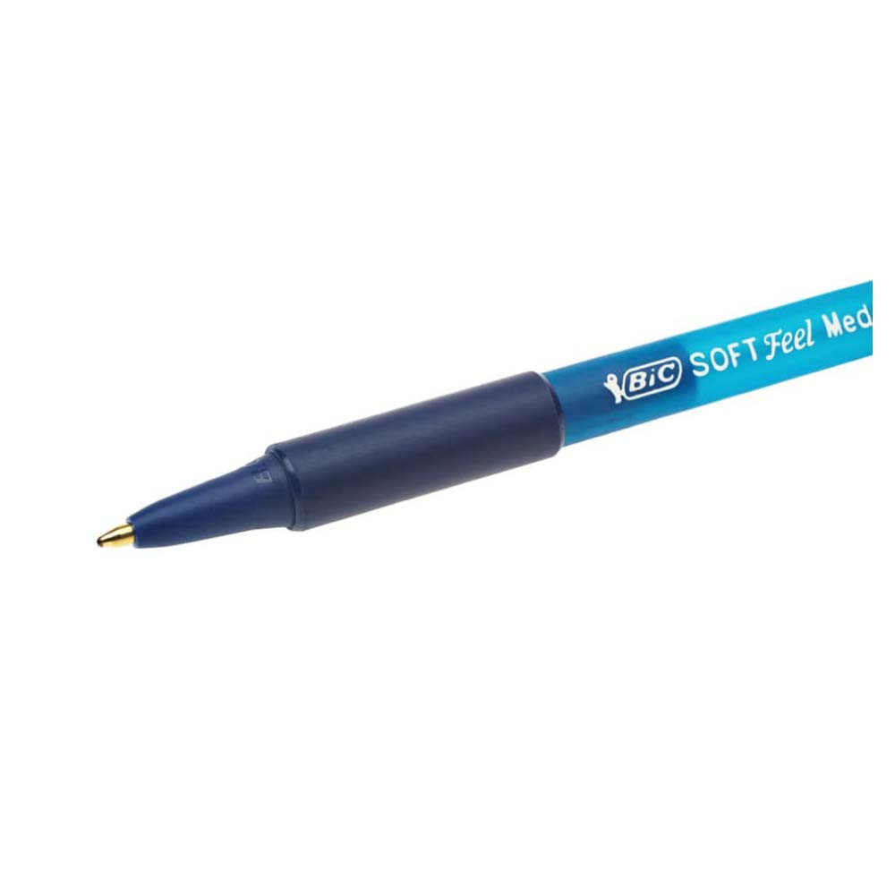 BIC Kugelschreiber Soft Feel Click Grip blau nah
