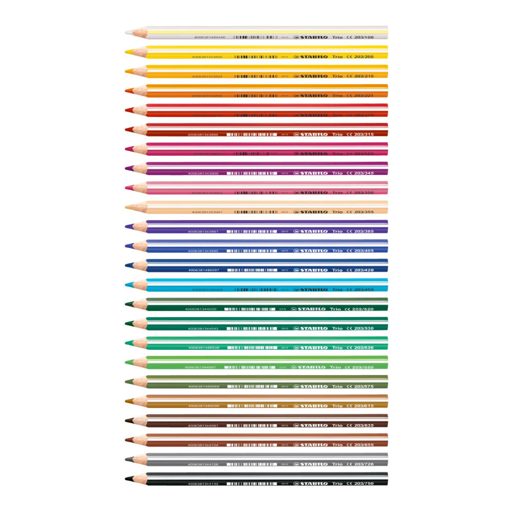 STABILO Buntstift Trio dick Einzelstifte alle Farben