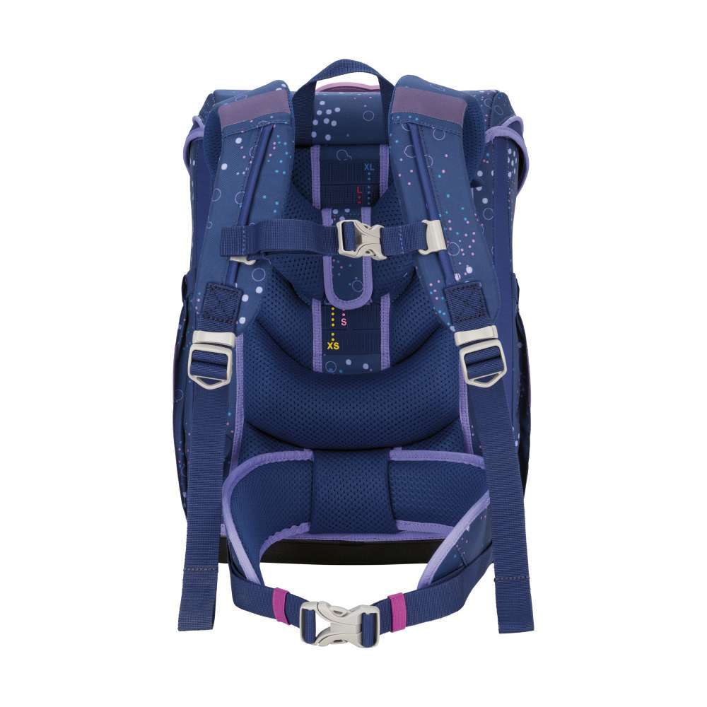 DERDIEDAS Schulrucksack ErgoFlex EASY Set - 6 tlg. Deep Ocean Rückansicht Tragegurte