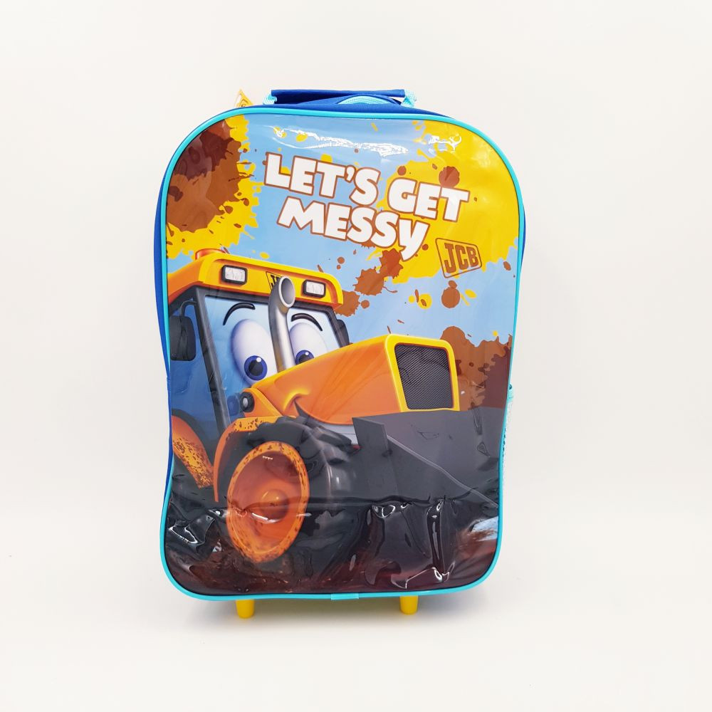 JCB KD Kinder-Trolley "Let's get messy" vorne