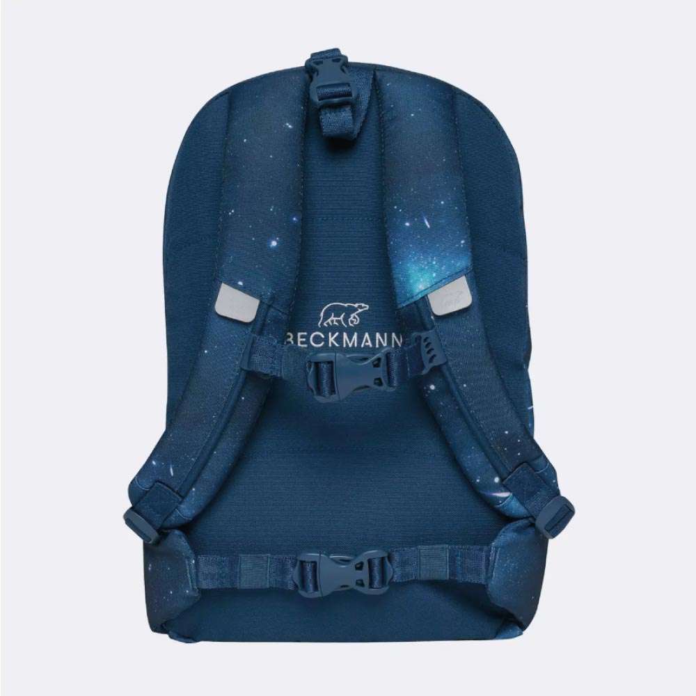 BECKMANN Schulranzen ACTIVE AIR FLX 6 tlg - Space Mission Brottasche Rückansicht