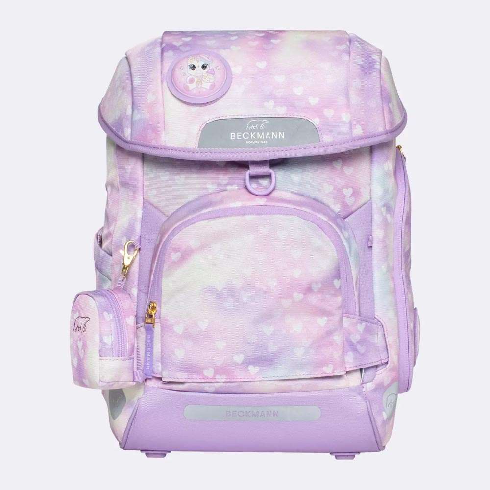 BECKMANN Schulranzen Set AIR PLUS 6 tlg - Princess Purple ohne Motiv