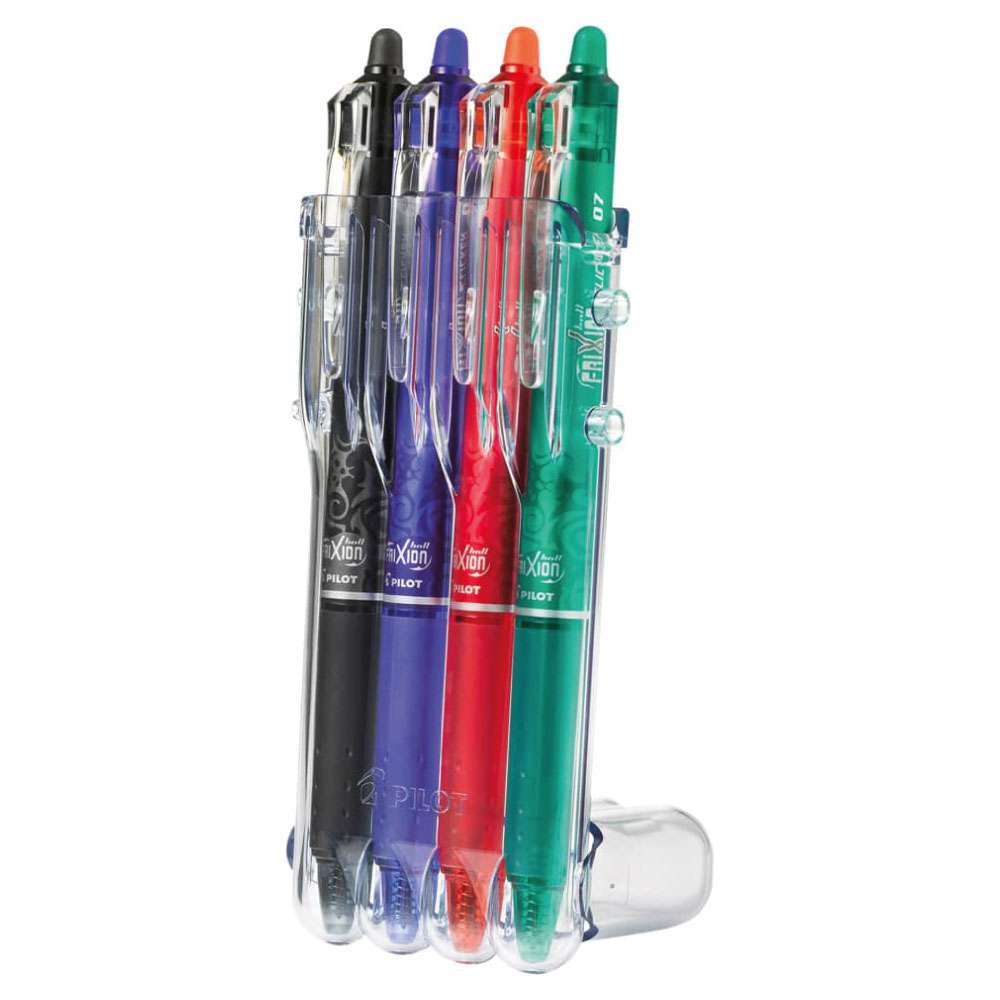 PILOT Tintenroller FriXion Clicker Strichstärke 0,4 mm 4er Set