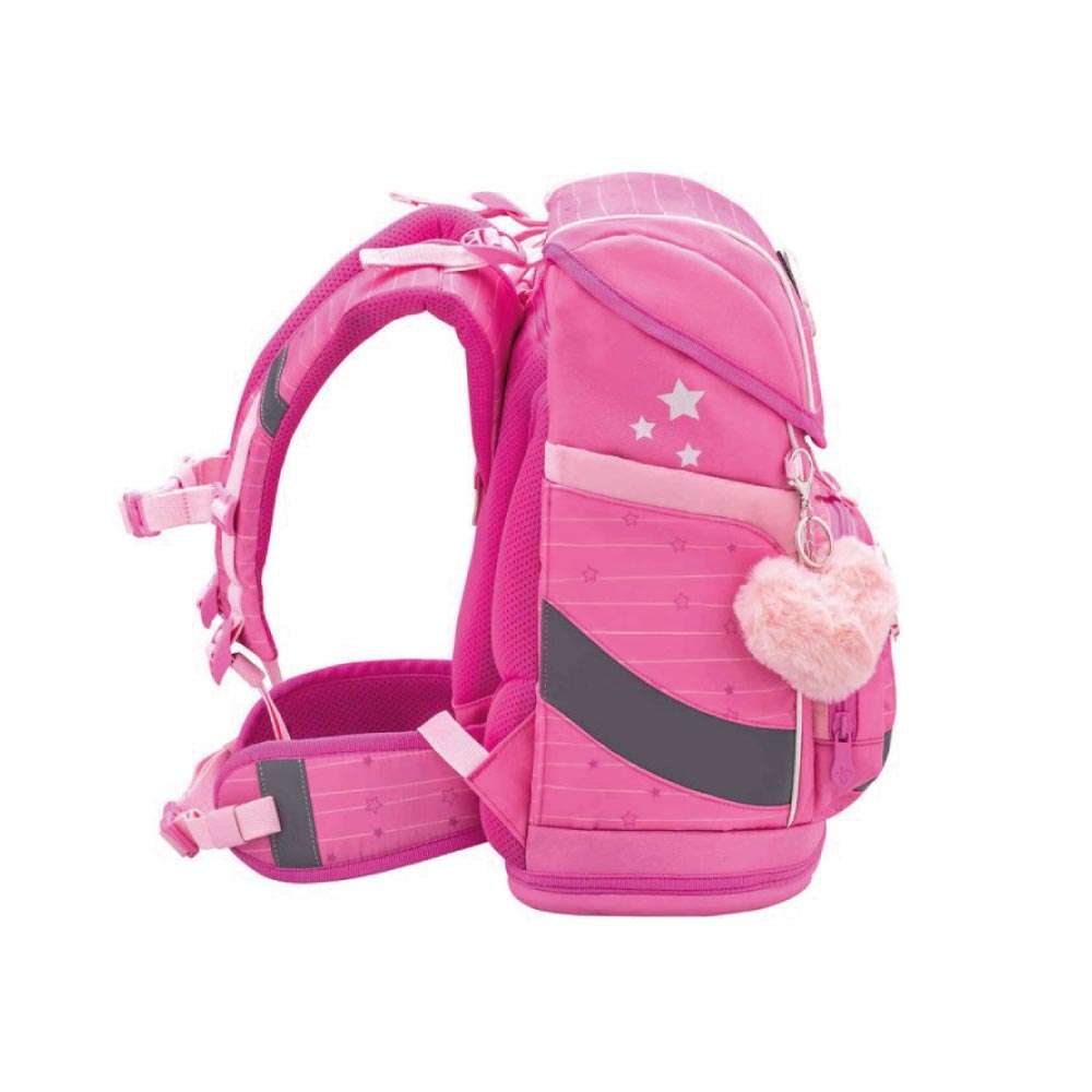 BELMIL Schulranzen SMARTY PLUS Set 5 tlg - Candy seitlich