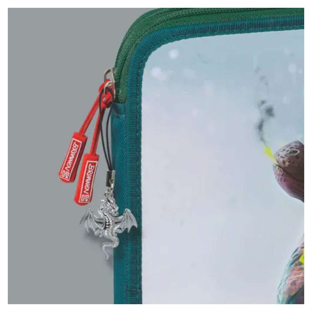 BRUNNEN Federmäppchen XXL 2-Zip Drago Anhänger