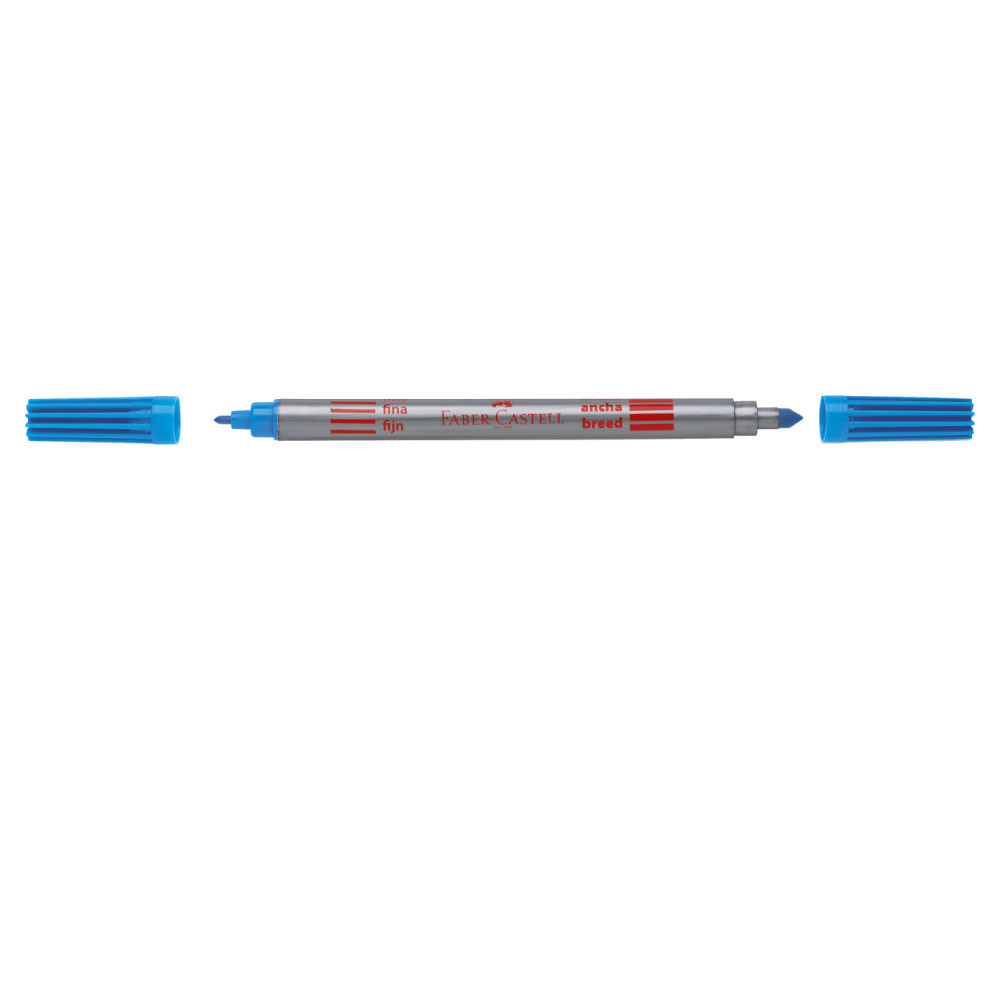FABER-CASTELL Fasermaler - Filzstift Doppelfasermaler Set Kappe
