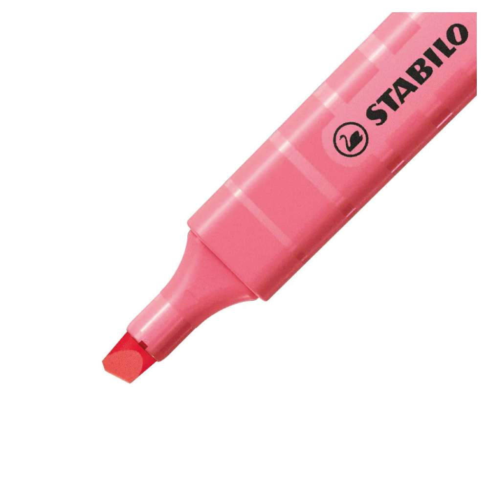 STABILO Textmarker swing cool Pastell 4er Set Frühlingspalette Korallrot nah