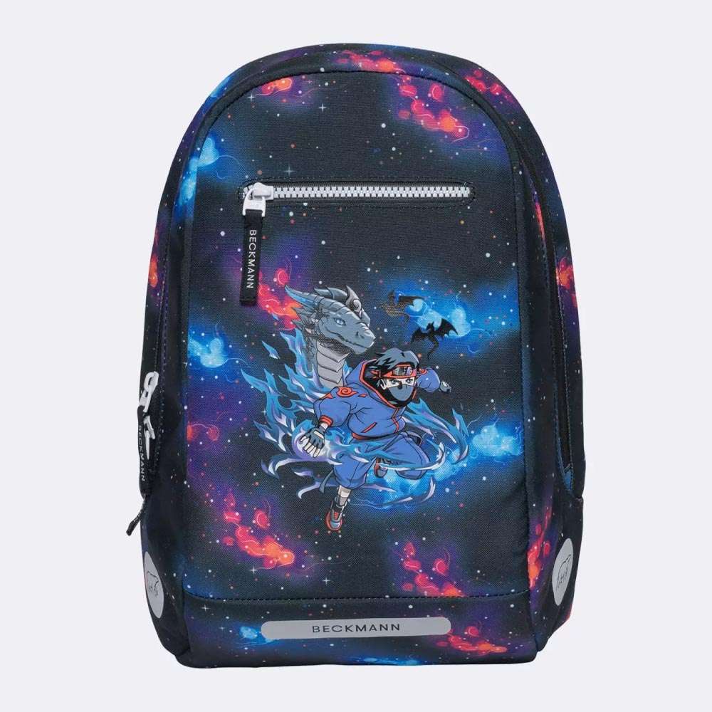 BECKMANN Schulranzen Set AIR PLUS 6 tlg - Ninja Elements Sporttasche