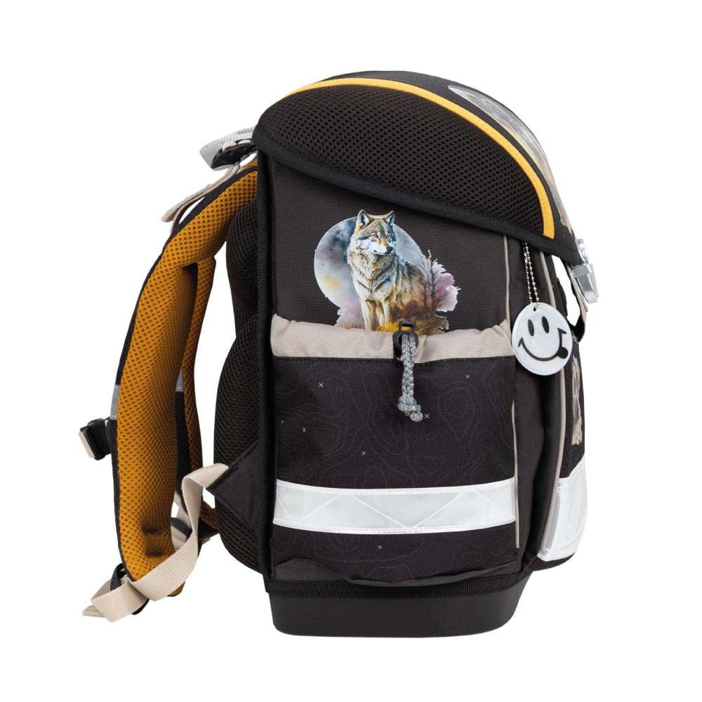 Belmil Schulranzen CLASSY 4 tlg - Moonless Night seitlich