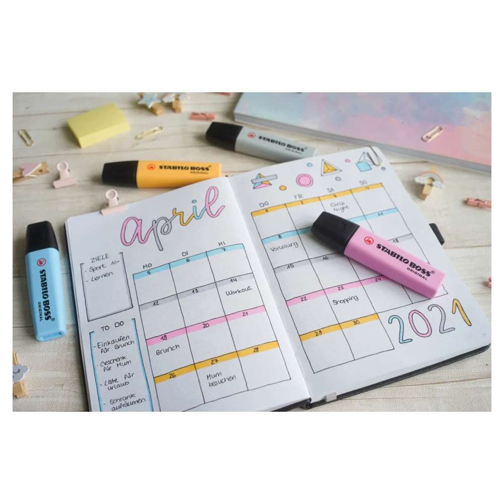 STABILO BOSS original Pastell 4er Etui Pastell