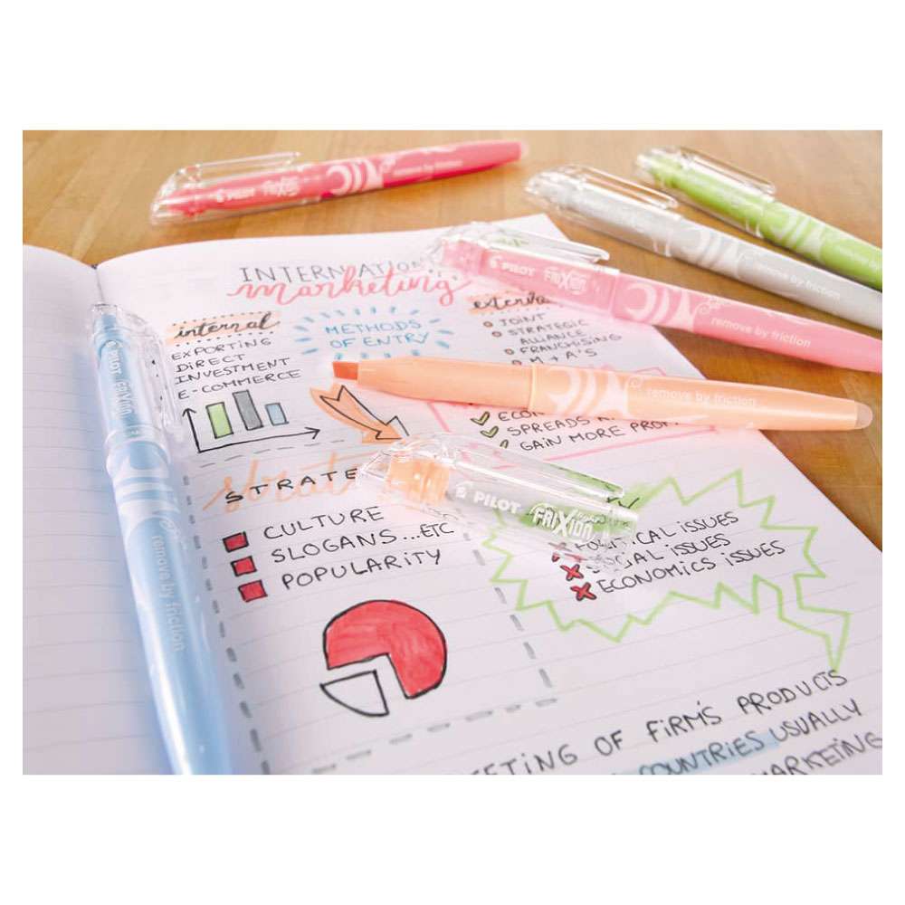 PILOT Textmarker FriXion Light Soft 3,8mm, Buch markieren