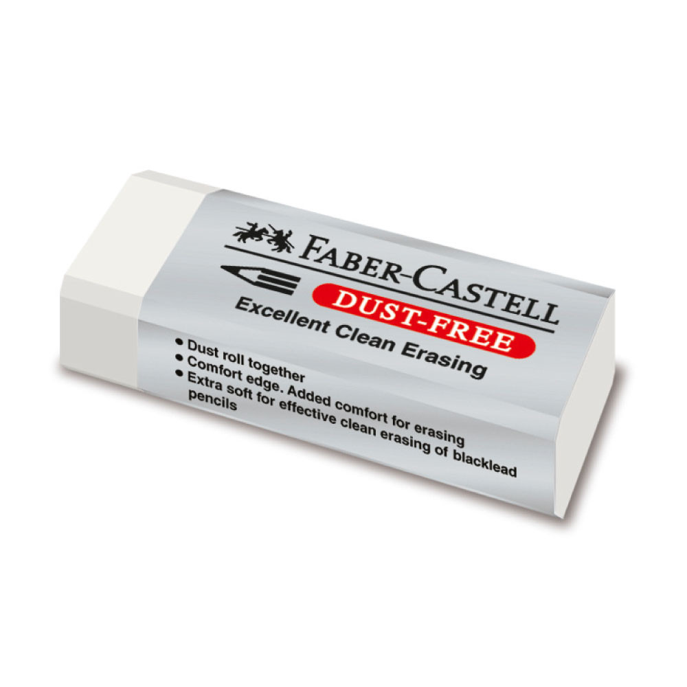 FABER-CASTELL Radierer Dust-free weiß