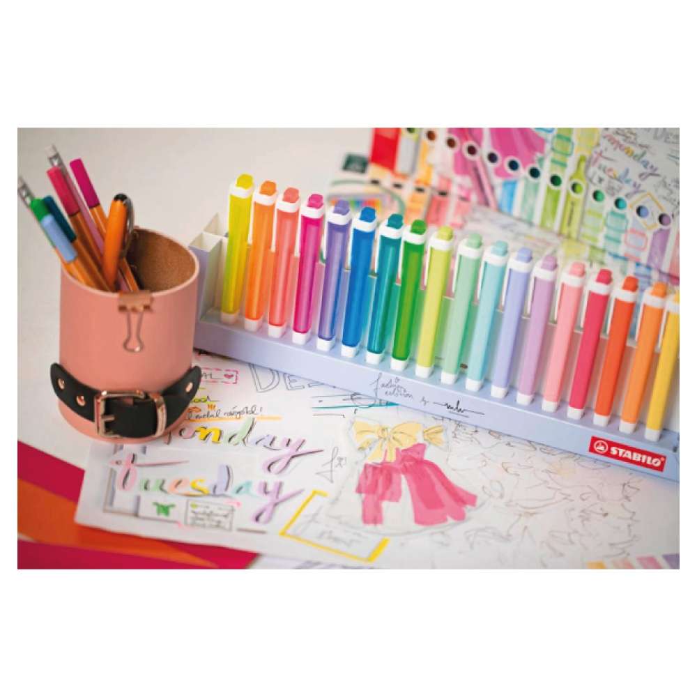 STABILO Textmarker swing cool NatureCOLORS 18er Set Schreibtisch